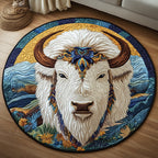 Spirit Herd Round Mat Rug - Nature Design | Serene Home Decor