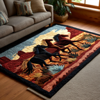 Spirit Run area rug in a living room