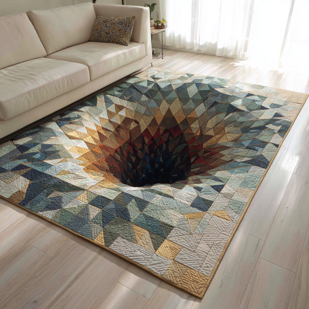 Spirit Spiral area rug in a living room