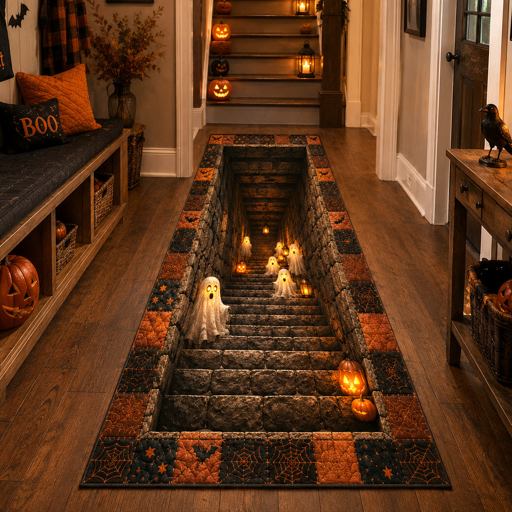 Spirit Stairway Runner Rug - Nature Design | Serene Runner Rug (Design 1) - washable non-slip printed rug