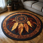 Spirit Weaver Round Mat Rug - washable non-slip printed rug