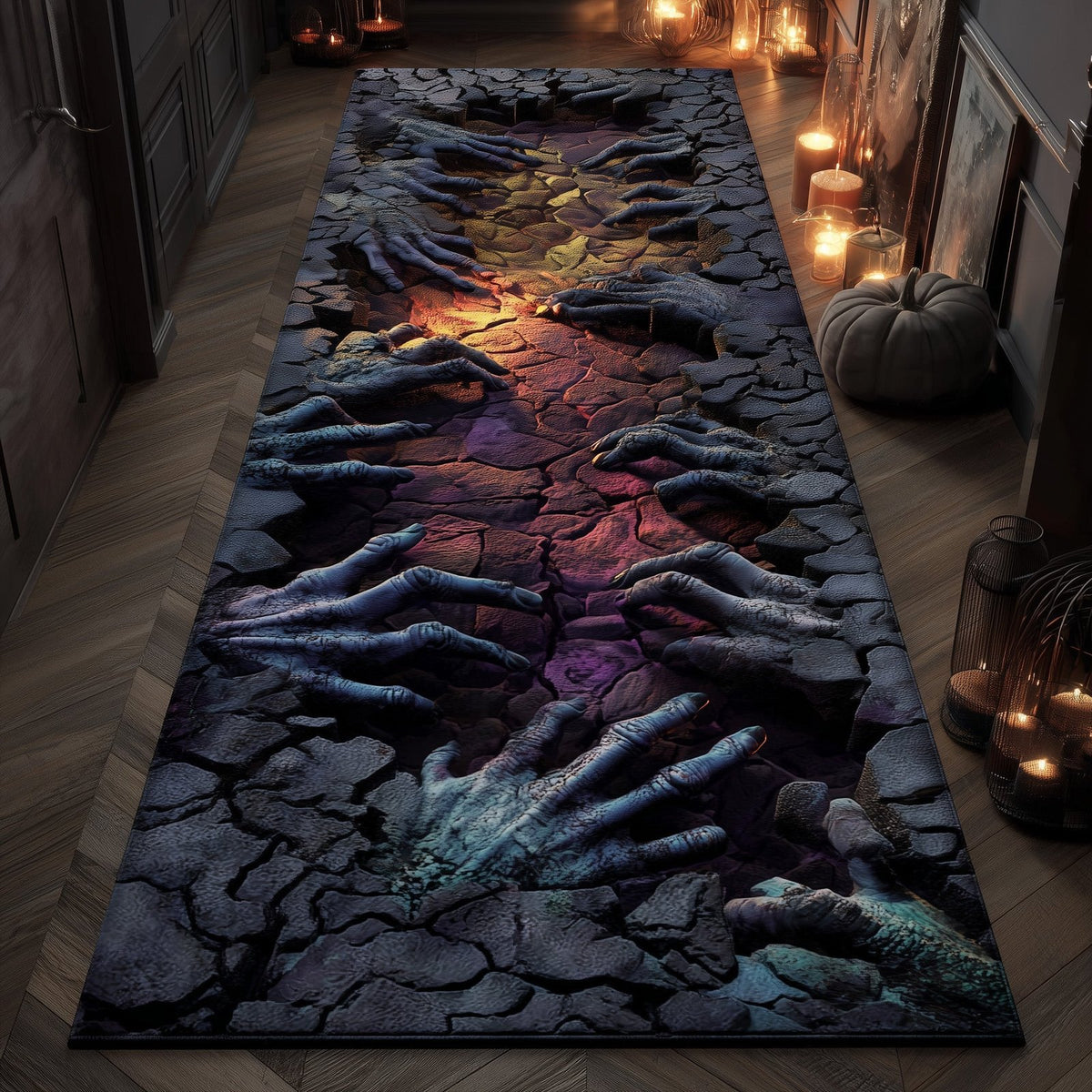 Spirits from Below Runner Rug - Nature Design | Serene Runner Rug