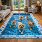 Splash Buddies area rug in a living room