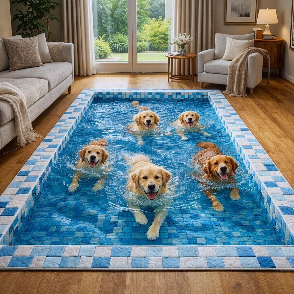 Splash Buddies area rug in a living room