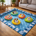Splash Buddies area rug in a living room