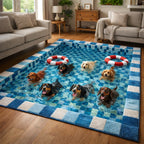 Splash Buddies area rug in a living room