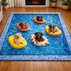Splash Buddies area rug in a living room