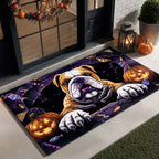 Spooky Gate Bulldog Doormat - Seasonal Holiday Design | Printed Welcome Doormat