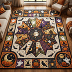 Spooky Harvest area rug in a living room