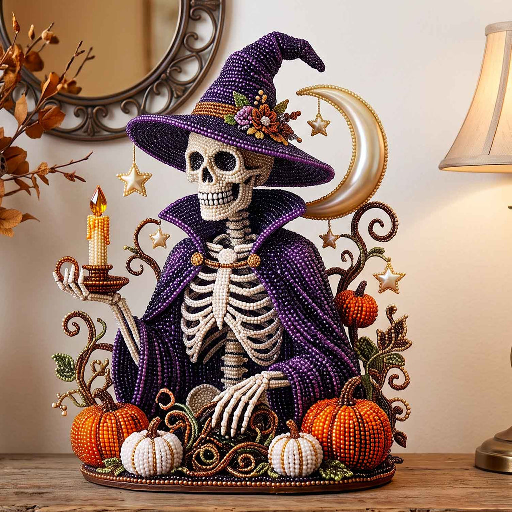 Spooky Pearl Glow wooden block, laser-cut 3-layer wood