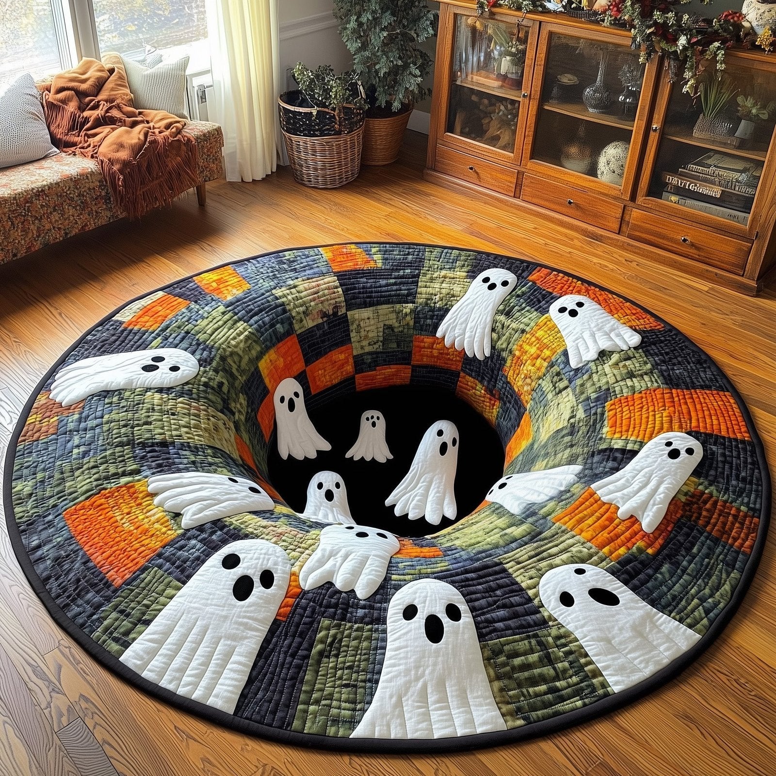 Spooky Vibes Round Mat Rug - Nature Design | Serene Home Decor