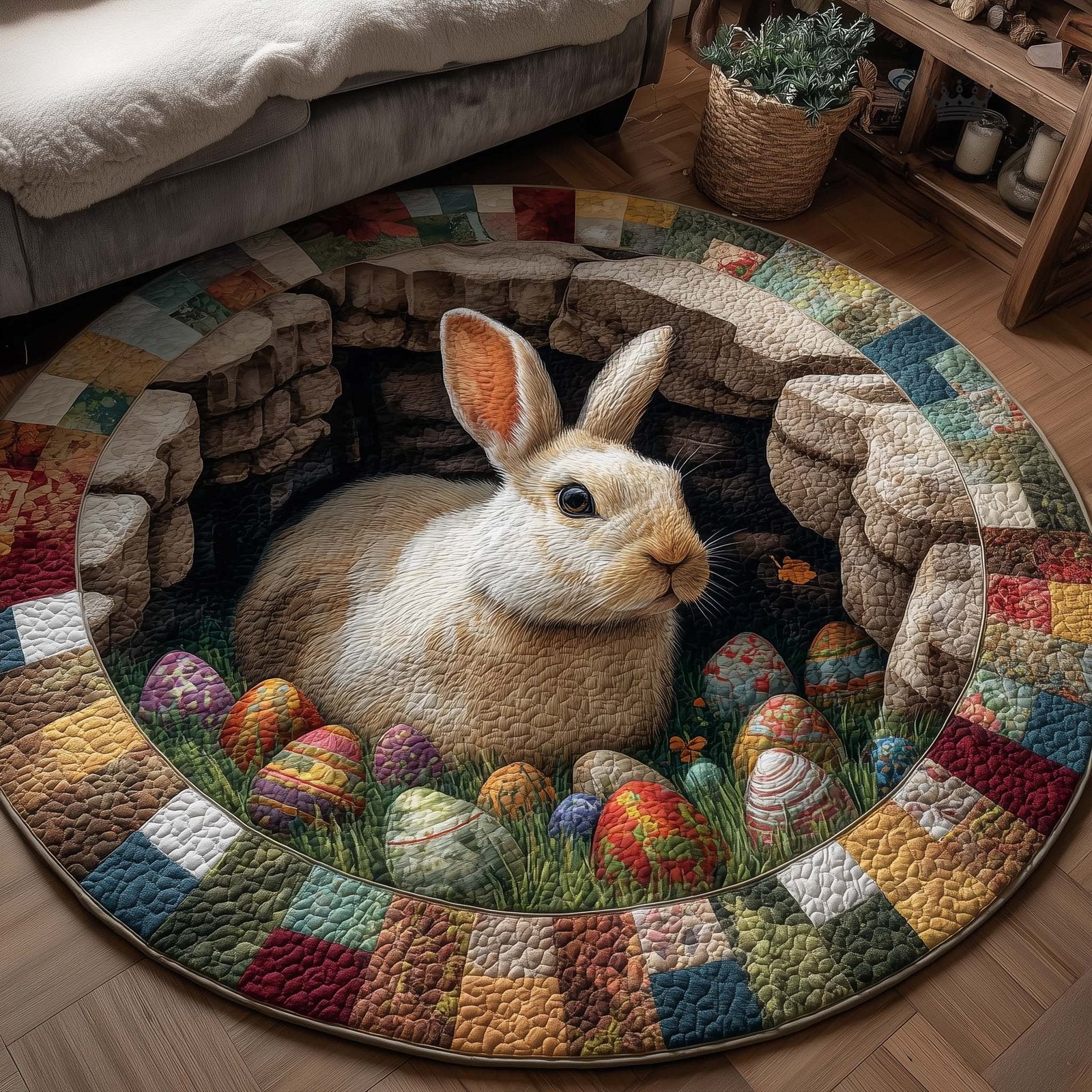 Spring Blessing Round Mat Rug - Nature Design | Serene Home Decor