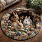 Spring Blessing Round Mat Rug - Nature Design | Serene Home Decor