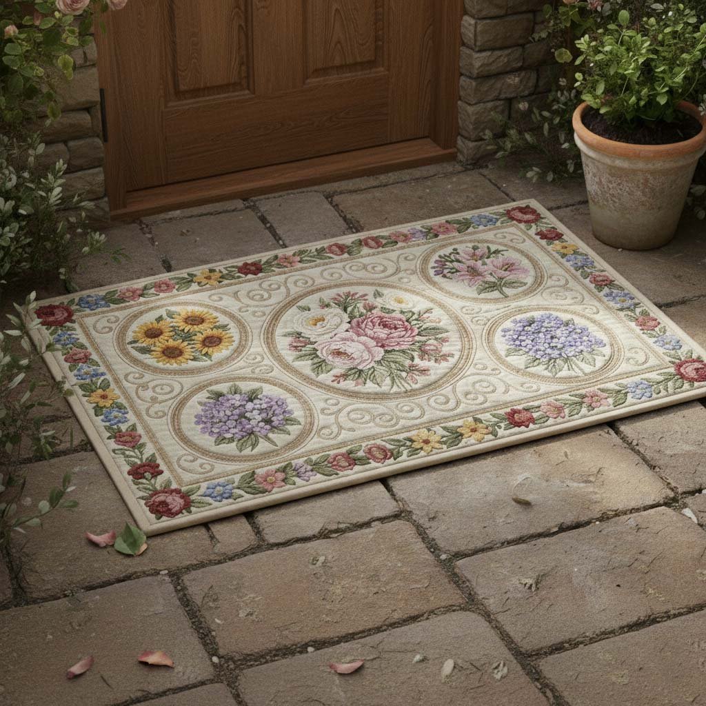 Spring Bloom Doormat - Nature Design | Printed Welcome Doormat