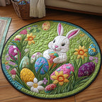 Spring Bunny Round Mat Rug - Nature Design | Serene Home Decor