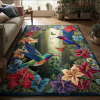 Spring Hover area rug in a living room