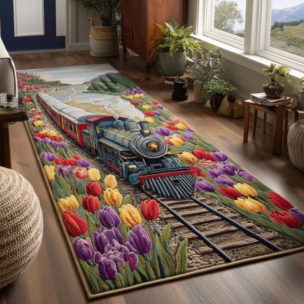 Springtime Express Runner Rug - Nature Design | Serene Runner Rug