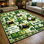 St Patrick Day area rug in a living room