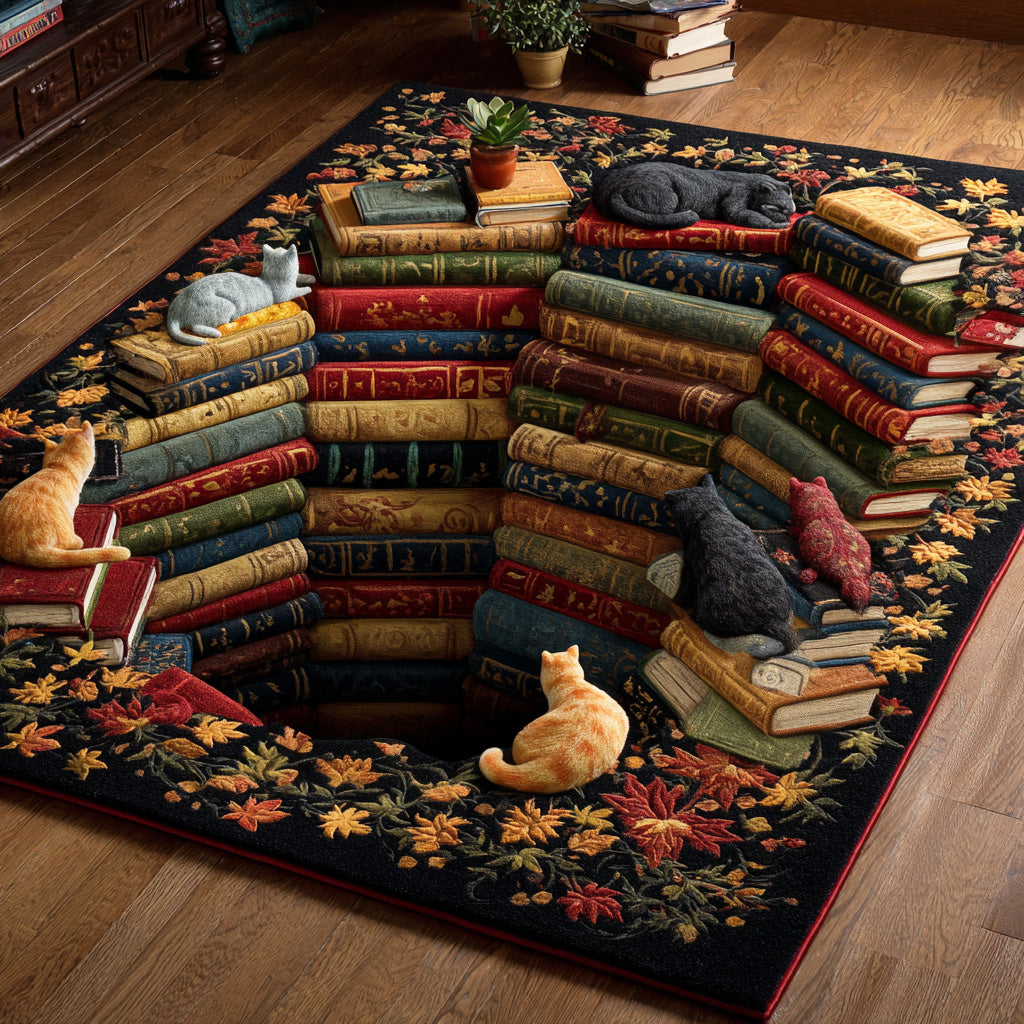 Stacked Stories area rug in a living room