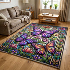 Stained Monarch area rug in a living room