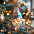 Starlight Glass Gnome Christmas Ornament