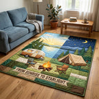 Starlight Camper area rug in a living room