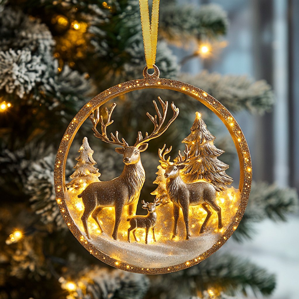 Cardinal Winter Haven Christmas Ornament