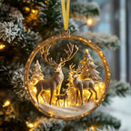 Cardinal Winter Haven Christmas Ornament