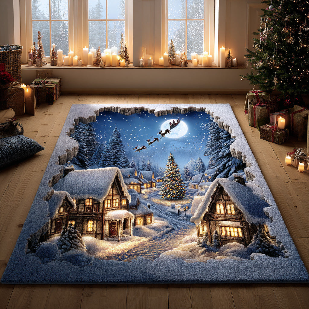 Starlit Wonderland area rug in a living room