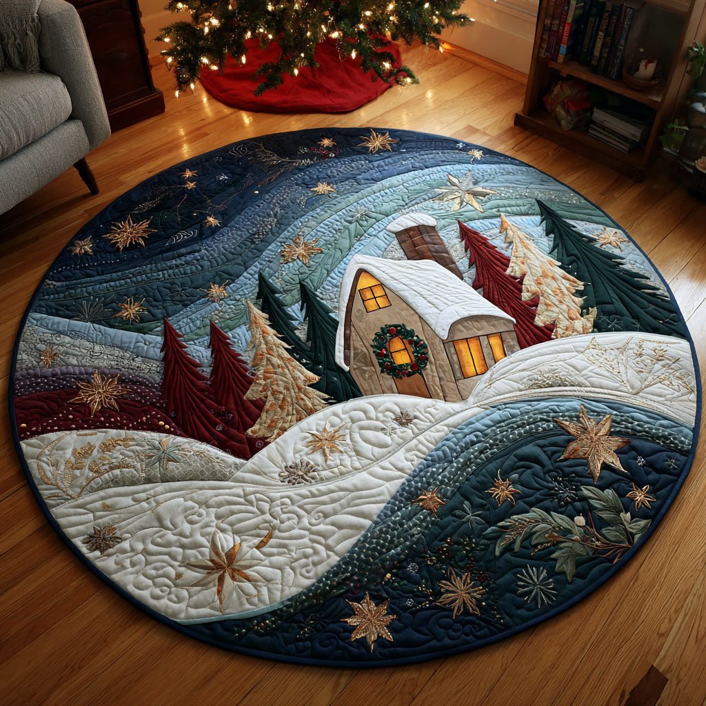 Starry Cabin Round Mat Rug - Nature Design | Serene Home Decor