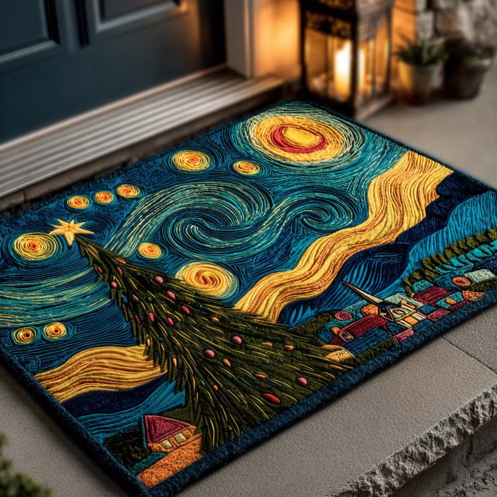 Starry Tree Doormat - Nature Design | Printed Welcome Doormat