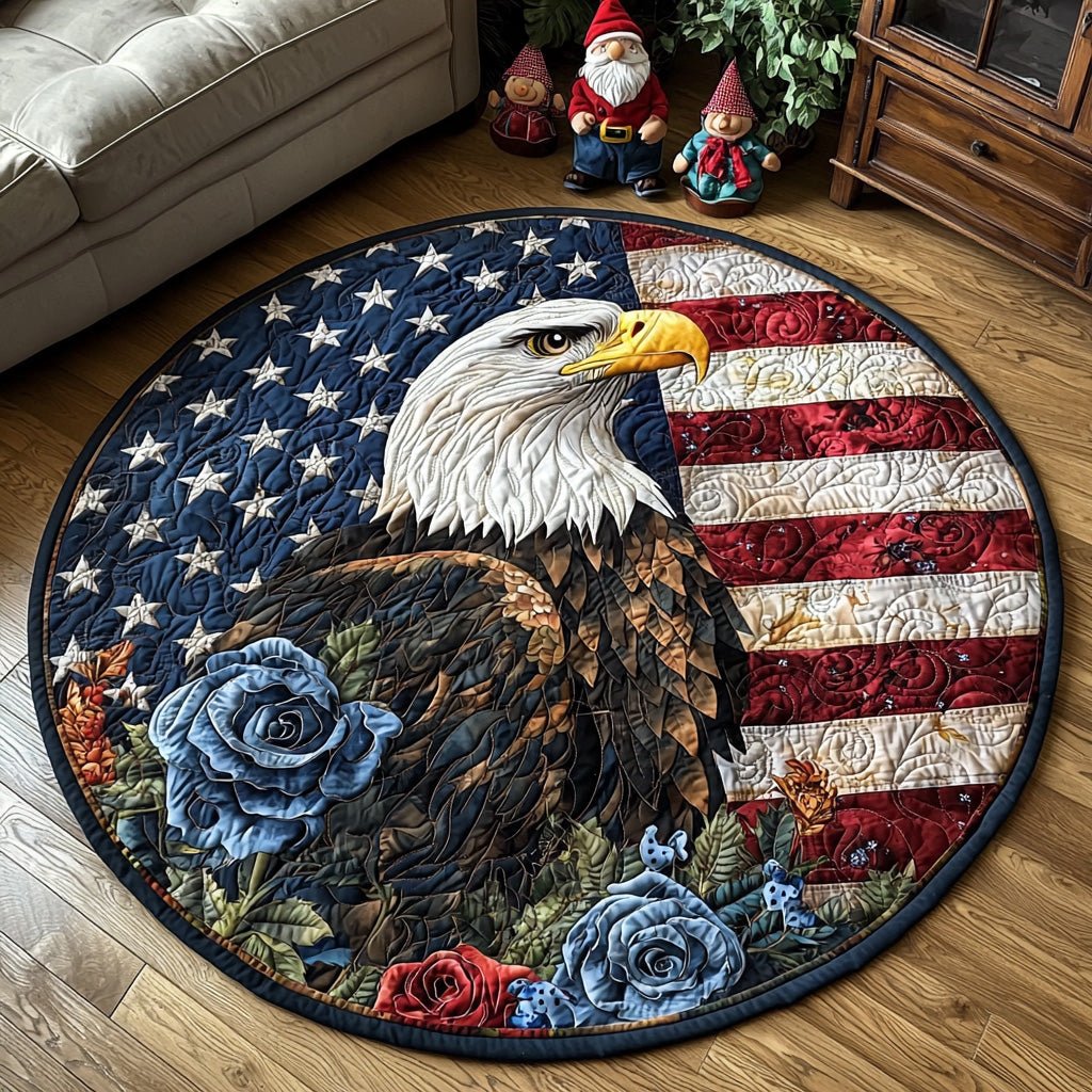 Stars Ascend Round Mat Rug - washable non-slip printed rug