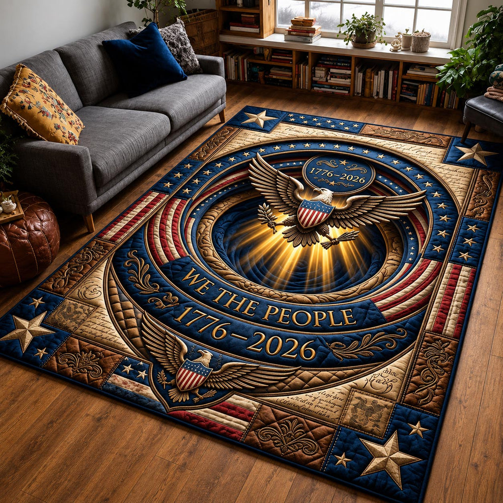 Stars Legacy area rug in a living room