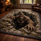 Stone Rift Bigfoot area rug in a living room