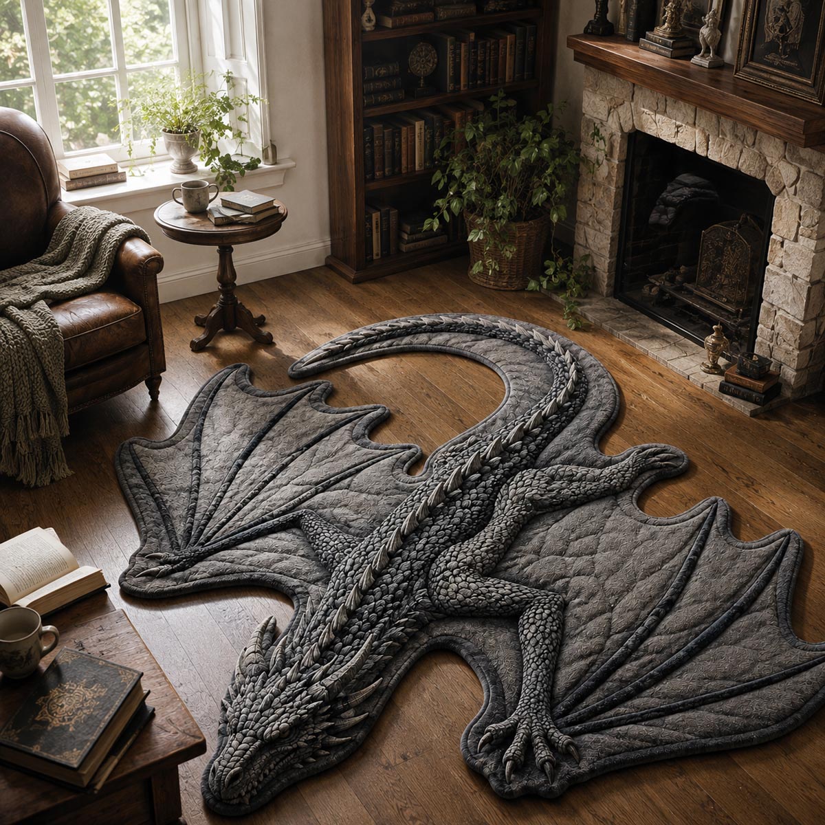 Stonewing Drake Custom Shape Area Rug - Nature Design | Die-Cut Non-Slip Rug - washable non-slip printed rug