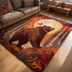 Stormwatch Bear area rug in a living room