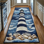 Stormy Waves Lighthouse Runner Rug - Nature Design | Serene Runner Rug