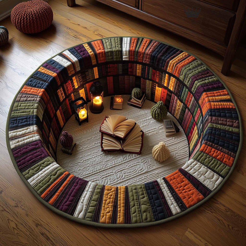 Story Nook Round Mat Rug - Nature Design | Serene Home Decor