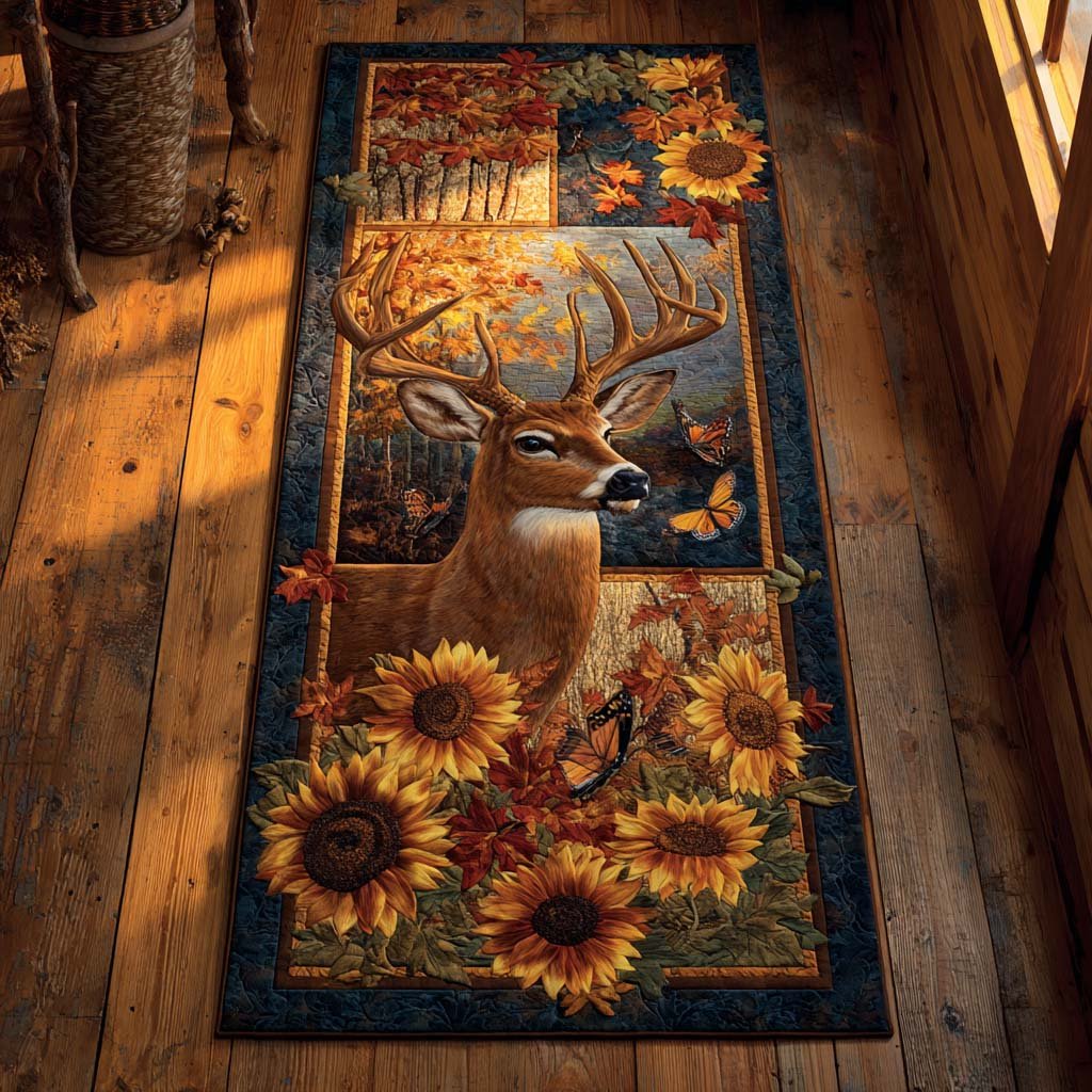 Sunflower Buck Runner Carpet Runner Rug - Cute Pet Design | Animal Printed Runner Rug