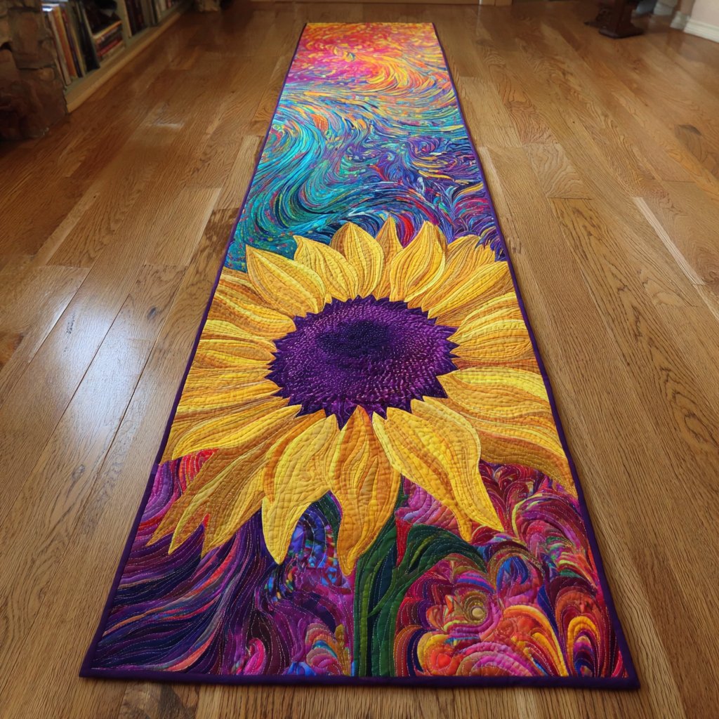 Sunflower Charm Runner Carpet Runner Rug - Cute Pet Design | Animal Printed Runner Rug