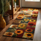 Sunflower Glow Runner Carpet Runner Rug - Cute Pet Design | Animal Printed Runner Rug