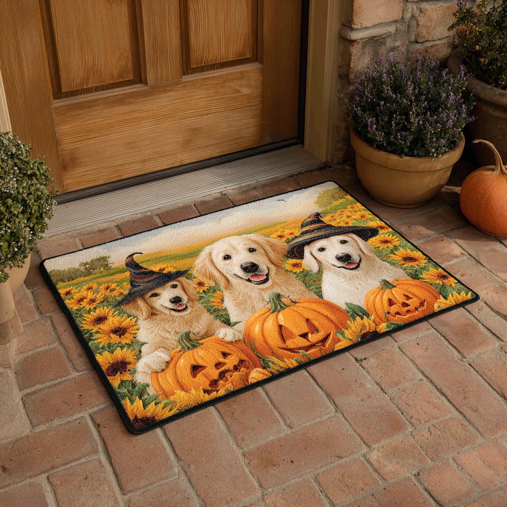 Sunflower Labrador Retriever Doormat - Cute Animal Design | Printed Welcome Doormat