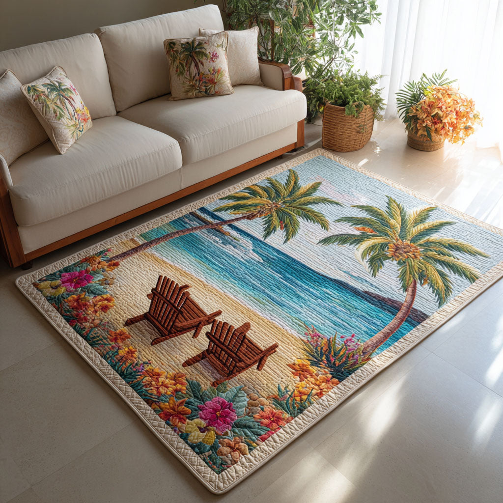 Sunny Tide area rug in a living room
