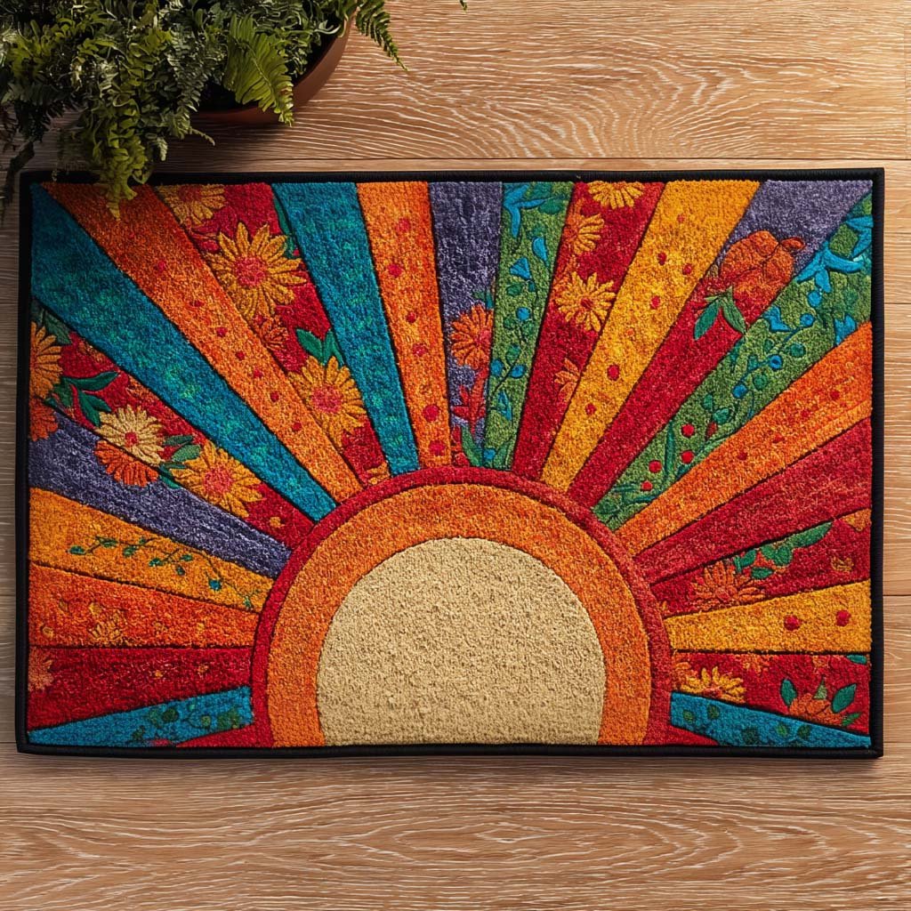 Sunny Welcome Doormat - Nature Design | Printed Welcome Doormat
