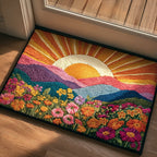 Sunrise Bloom Doormat - Nature Design | Printed Welcome Doormat