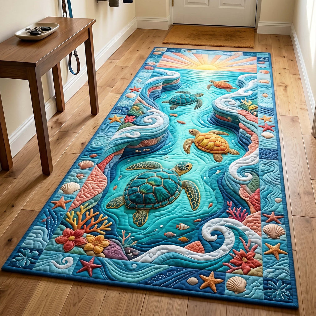 Sunrise Tide Runner Rug - Nature Design | Serene Runner Rug