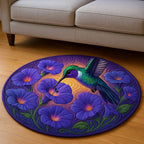 Sunset Breeze Round Mat Rug - washable non-slip printed rug
