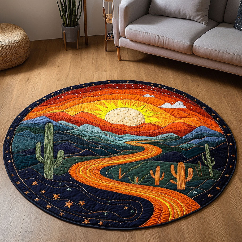 Sunset Canyon Round Mat Rug