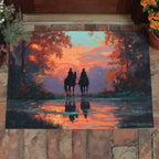 Sunset Fall Western Doormat - Nature Design | Printed Welcome Doormat