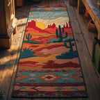 Sunset Mirage Runner Carpet Runner Rug - Cute Pet Design | Animal Printed Runner Rug